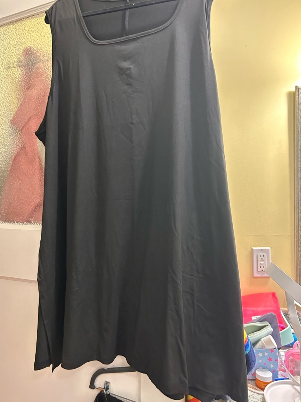 Classic Black Sleeveless A-Line Dress